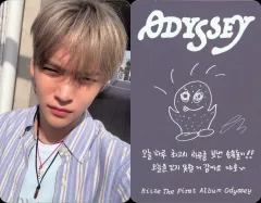 【中古】コレクションカード(男性) RIIZE/ウンソク(EUNSEOK)/裏面グレー・印刷サイン・メッセージ入り/CD「ODYSSEY」(SUNLOVE Limited Edition Ver.)封入フォトカード