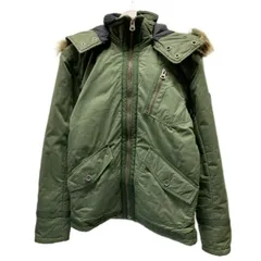 【中古】　DIESEL　ブルゾン　中綿ジャンパー　アウター　フード　フルジップ　無地　フェイクファー　古着　/1587