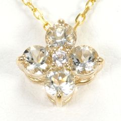 鑑定書付き花モチーフK18イエローゴールドネックレス - メルカリ