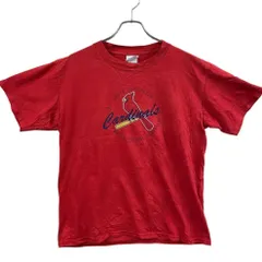 MLB　メンズTシャツ　赤　M　カージナルス　90s風　ヴィンテージ【3979】