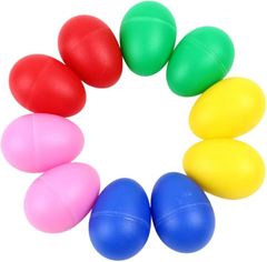 CocoFill Maracas Egg Shakers, Colorful Musical Instruments, Percussion Instruments, Egg-Shaped, 5 Colors (20 pieces)