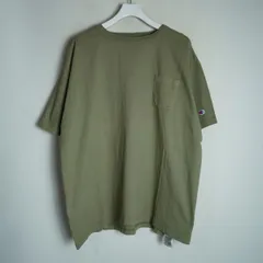 Champion チャンピオン T1011 ヘビーウェイト 半袖 ポケット Tシャツ カットソー サイドシームレス USA製 C5-B303 薄緑系 XL 905P★4