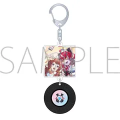 ホロライブ レコード風キーホルダー ホロライブ×HoneyWorks シス×ラブ クレイジー・オリー アーニャ・メルフィッサ グッズ キーホルダーのサムネイル