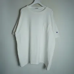 Champion チャンピオン T1011 ヘビーウェイト 半袖 ポケット Tシャツ カットソー サイドシームレス USA製 C5-B303 白 XL 905P★4