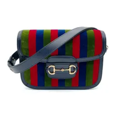 GUCCI グッチ 2WAY ショルダーバッグ ホースビット 1955 ベロア 肩掛け クロスボディ ワンショルダー 美品 【中古】 GUCCI（グッチ） （新品・未使用品）グッチ ホースビット 1955