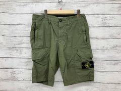 鑑定済】stone island ハーフパンツ M W29 カーキ オリーブ - メルカリ