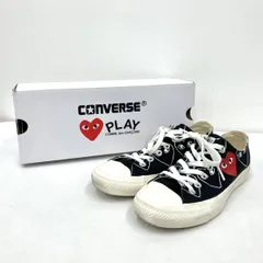 CONVERSE×PLAY COMME des GARCONS コンバース プレイ コムデギャルソン スニーカー 1CL706 ブラック サイズ24cm
