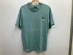 STUSSY OLD SKOOL FLAVOR ステューシー 90s スニーカー USA製 オールドスクール 半袖 Tシャツ エメラルドグリーンのサムネイル