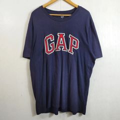 90s OLD GAP ロゴ刺繍 短丈 Tシャツ ネイビー cboy swag - メルカリ