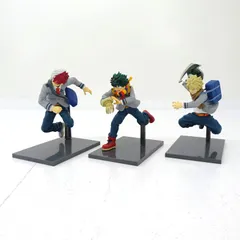 【三重店】僕のヒーローアカデミア ヒロアカ BRAVEGRAPH 緑谷出久 轟焦凍 爆豪勝己 フィギュア 計3点セット【701-D202】