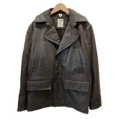 極美品 Haruf 本革 羊革 黒レザー ダブルブレストコート - メルカリ