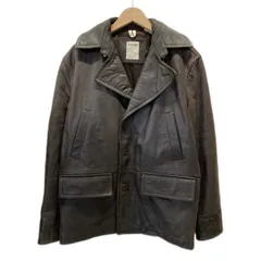 【中古】　Timberland　レザージャケット　革ジャン　アウター　テーラードカラー　無地　リアルレザー　シングルボタン　フロントポケット　ストリート　古着　/1531