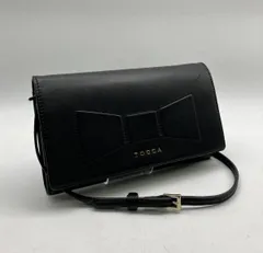 TOCCA トッカ 長財布 小銭入れ リボン ショルダー付き ブラック 