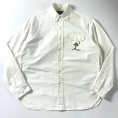 POLO ポロ ラルフローレン ラグビーベア 刺繍 オックスフォード シャツ