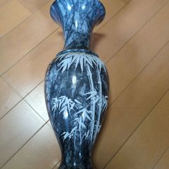 高級・大型】大理石 天然石 飾り花瓶 花器 虎 彫刻 刻印 斑岩 メノウ