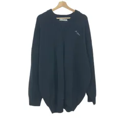 acne studios アクネストゥディオズ ロゴ刺繍Vネックニット サイズ:XL/XXL Logo V-Neck Relaxed Fit    ブラック メンズ / 241007002923のサムネイル