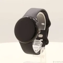 ソフマップ 〔中古品〕 Google Pixel Watch Matte Black ステンレス ケース／Obsidian アクティブ バンド GA03119-TW【377】