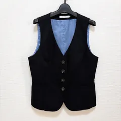ENJOY 事務服 ベスト ユニフォーム 制服 ブラック 黒 レディース 13号 XL相当 大きいサイズ 仕事 カーシーカシマ オフィスウェアのサムネイル