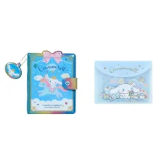 サンリオ(SANRIO) ときめくシール＆シール手帳 シナモロール 収納 チャーム付き シール台紙 貼って剥がせる スライダー付きケース お手紙風メモ 913928+サンリオ(SANRIO) シナモロール シール&ケースセット 401200【 4291e681