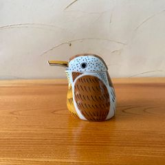 ジャミ様ご確認用　有田焼　幸楽窯　川蝉&雀&緑唐草ミニ汁次　醤油差し 有田焼 幸楽窯 錦紫唐草川蝉型 ミニ汁次 カワセミ 醤油さし 蓋付き