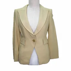 ランバン LANVIN 長袖 テーラードジャケット シングル 36 Mサイズ相当 ベージュ k33535 0212のサムネイル