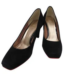 エイゾー EIZO パンプス ハイヒール スエード 天然皮革 24㎝ ブラック k306815 1117