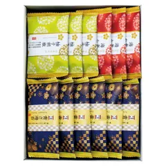 夏の贈り物お中元 おいしさいろいろ 金澤兼六製菓 セット内容/青さ海苔煎餅×6、柚子胡椒煎餅･海老カレー煎餅×各3