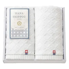 春の贈り物便り 今治製フェイスタオル2P HANA SHIPPOU 28×75cm