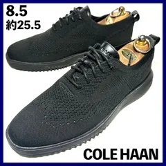 コールハーン 8.5 約25.5-26cm メンズ メッシュ ブラック 黒 COLE HAAN カジュアル スニーカー 保管CK16