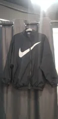 ナイキ BIG スウッシュ ブラック ウィンドブレーカー ジャケット S80