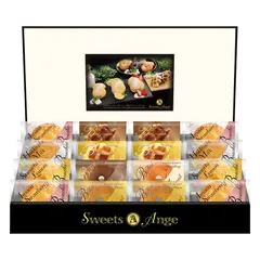 母の日贈り物 スイーツアンジュ 美食スイーツタイム セット内容/ブッセ（あまおう苺）×4、ベルギーワッフル（プレーン･ショコラ）･ベイクドドーナツ（プレーン）･ブッセ（北海道ミルク･瀬戸内レモン）×各2、ベイクドドーナツ（ショコラ･ストロベリー）×