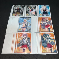 No.P5592 大量 スリーブ キャラスリ 艦隊これくしょん 艦これ 各30枚 計210枚 鈴谷 島風 夕立 能代 摩耶 矢矧 酒匂