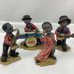 黒人 ジャズバンド 置き物 インテリア ディスプレイ JAZZ 楽器 お