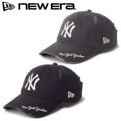 新品 NEWERA ニューエラ 正規品 キャップ ニューヨーク ヤンキース NY MLB CAP 帽子 9TWENTY バイザーロゴ 刺繍 ダメージ加工 メンズ レディース グレー グラファイト 紺 ネイビー 14745044 14745045 M/L