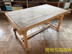ヴィンテージ シャビー アイアンテーブル 作業台 デスク - メルカリ