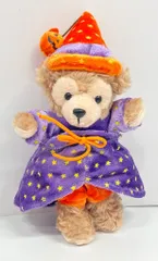 東京ディズニーシー ぬいぐるみバッジ Duffy's Halloween ダッフィー(魔法使い/紫/星柄) 2007