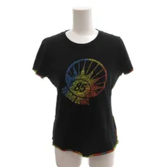 トミーガール tommy girl 美品 Tシャツ S 黒 半袖 ラウンドネック グラフィックプリント /IL ■ECG004