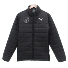 プーマ PUMA ジャケット 上着 M 黒 ブラック 長袖 スタンドカラー キルティング /SC ■ECF004