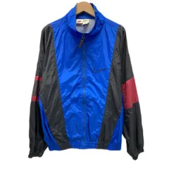 【中古】　NIKE　ナイロンジャンパー　90s vintage　90年代　ウインドブレーカー　アウター　ハイネック　フルジップ　サイドポケット　ワンポイント　ブランドロゴ　スウッシュ　刺しゅう　スポーツ　古着　/2001