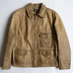 最終割！極美品！RRL レザーモトジャケット　ダブルライダースジャケット RRL（ダブル アール エル）の「スリム フィット レザー モト