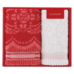 春の贈り物便り フェイスタオル&タオルハンカチ ジルスチュアート フェイスタオル:34×70cm、タオルハンカチ:25×25cm 0.2kg 綿100%