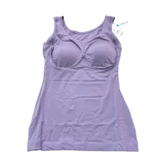【訳アリ未使用品】ゆきねえテンセル混 スムーズカップ付きブラキャミ L パープル TENCEL ノンワイヤー インナー ブラトップのサムネイル