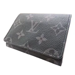 【中古】LOUIS VUITTON ルイヴィトン M12874 モノグラム・エクリプス アンヴェロップ・カルトドゥビジット カードケース  名刺入れ パスケース メンズ レディース A2601548 【無料ギフトラッピング承ります】