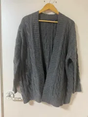 ポロラルフローレン ケーブルニット カーディガン グレー