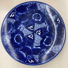 藤井風 ミッチャム 青い魚模様の丸型皿 - メルカリ