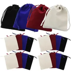 【人気商品】(10cm×12cm) セット 20枚 ギフトバッグ 収納 無地 ポーチ 小物入れ 巾着袋 Life2キク