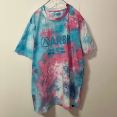 ARBN エアボーン 半袖 Tシャツ サイズL コットン100％ タイダイ柄 ピンク ブルー　　　　T-262のサムネイル