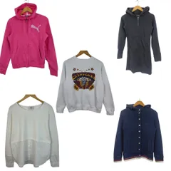 古着まとめ売り 5着セット レディース スウェット パーカー PUMA TOMMY HILFIGER トレーナー ストリート