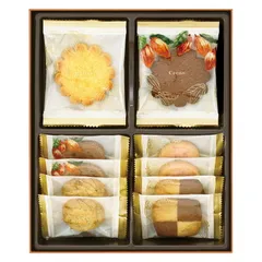 夏の贈り物お中元 クッキーコレクション メリーチョコレート クッキー（カカオ･バター･チョコレートチップ･ストロベリーチョコレートチップ･ジャンドゥヤ&ホワイト･ダージリンティー）×各2のサムネイル
