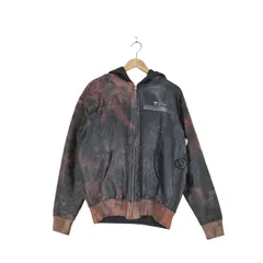 ユーズドフルギ USED古着 タイダイ染めジップフーディージャケット street メンズ 表記無 